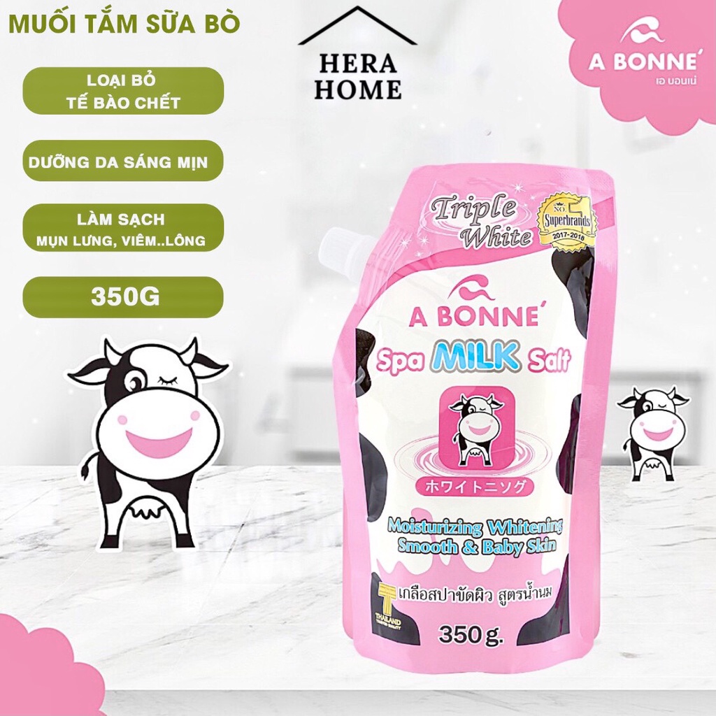 Muối Tắm Sữa Bò Tẩy Tế Bào Chết A Bonne Spa Milk Salt Thái Lan 350gr