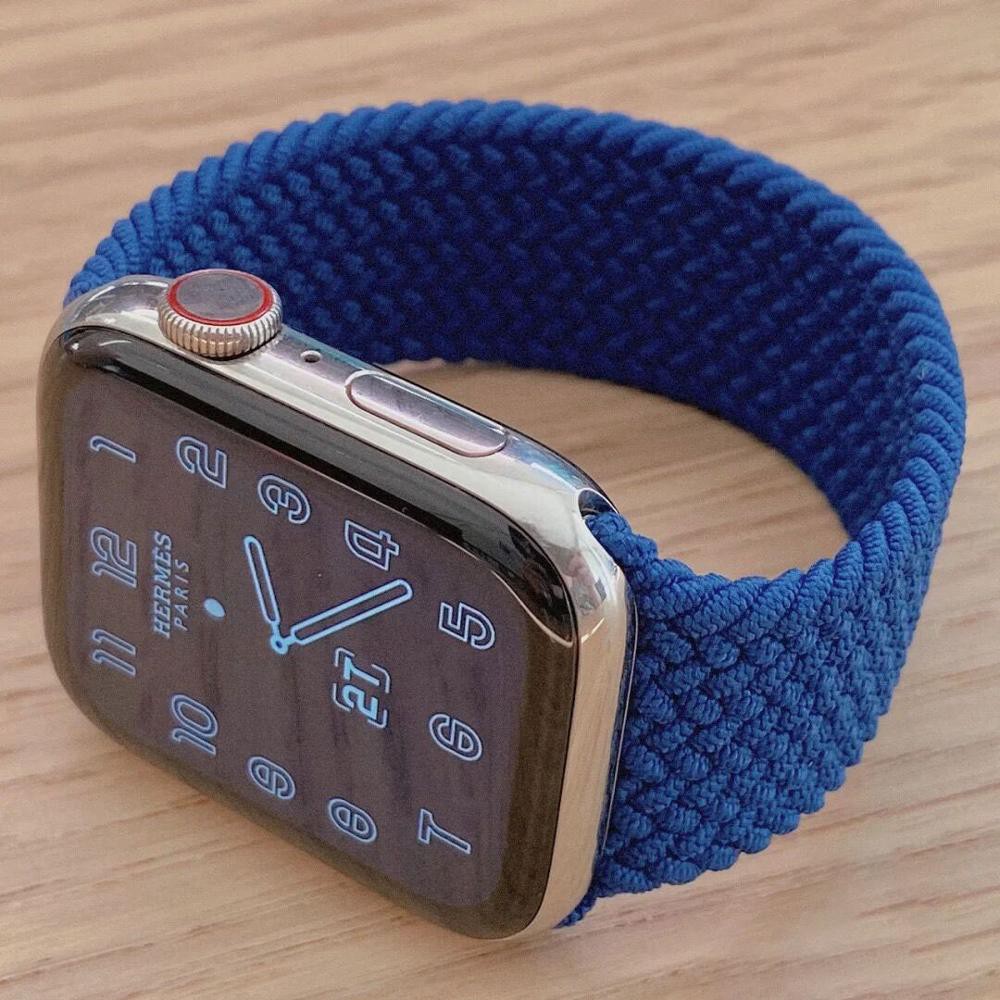 Dây Đeo Nylon Co Dãn Cho Đồng Hồ Apple Watch 6 Se Band 5 4 3 2 44 / 40mm