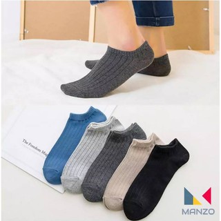 Combo 10 đôi tất nam/ đôi vớ nam cổ ngắn cotton cao cấp. tất nam, vớ nam sọc manzo 501
