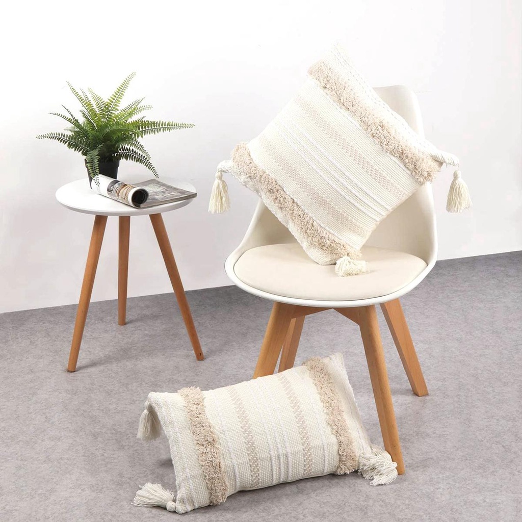 Vỏ Gối Đính Tua Rua Phong Cách Bohemian