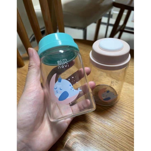 Bình trữ sữa thuỷ tinh Nevi