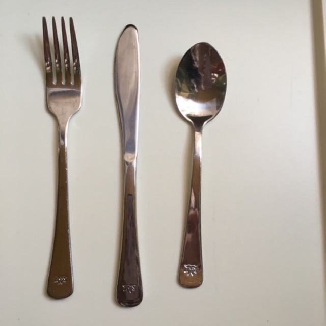 Bộ thìa dĩa inox hàng không