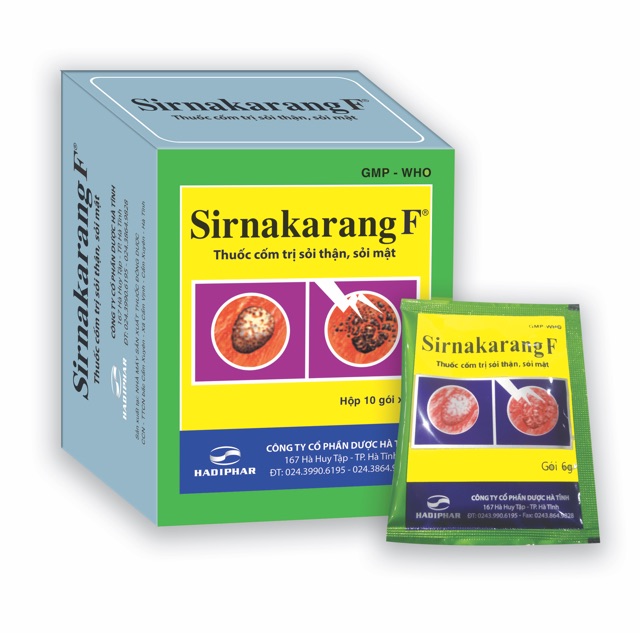 CỐM SIRNAKARANG THƯỜNG VÀ F- SỎI THẬN,SỎI NIỆU QUẢN,BÀNG QUANG