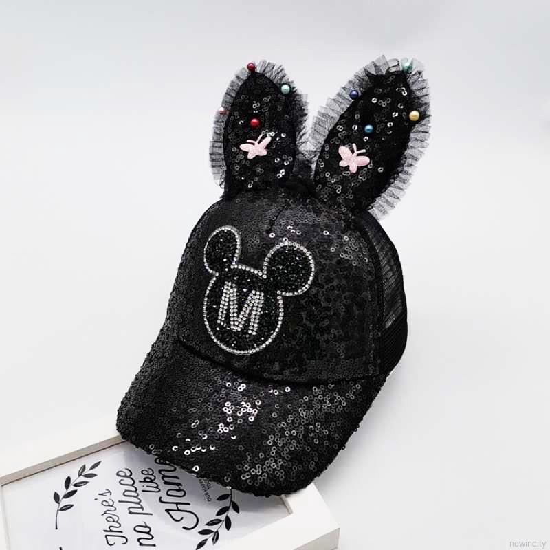 Mũ lưỡi trai tai thỏ xinh xắn theo phong cách Hàn Quốc dành cho nữ