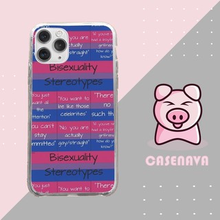 Ốp lưng bisexual flag colors with letters cho iphone 5 6 7 8 plus 11 12 pro max x xr korpod00184