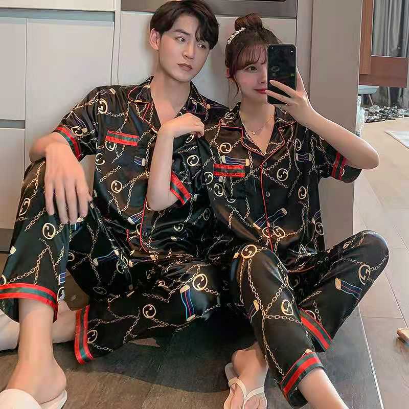 Pyjama đồ mặc nhà nam nữ đồ ngủ đôi lụa cao cấp