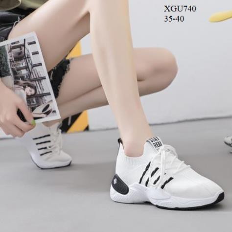 XB XGU740 Giày sneakers len dệt cá tính, trẻ trung