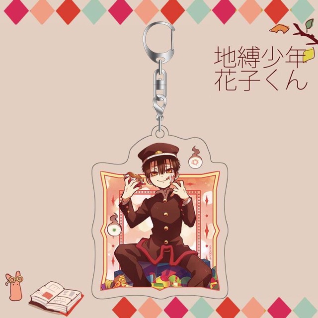 Móc khoá hanako-kun , móc khoá anime jibaku shounen hanako-kun