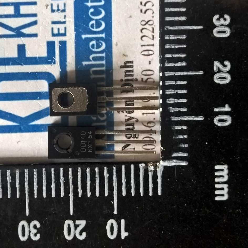BD140 TO-126 80V/1.5A/8W pnp trans (10 con) kde1483