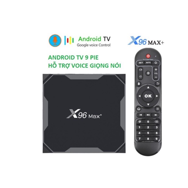 TV Box X96 MAX Plus Amlogic S905X3 Android TV 9.0 Pie 2GB RAM 16GB eMMC 4K TV Box USB3.0 WiFi, Gigabit LAN