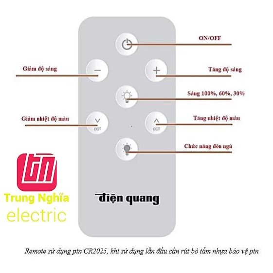 Bộ đèn LED Doublewing SMART Điện Quang 3 Chế Độ Ánh Sáng ĐQ LED DW01IRM 367CCT