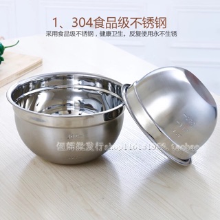Tô Trộn Bột INox 3 Cỡ