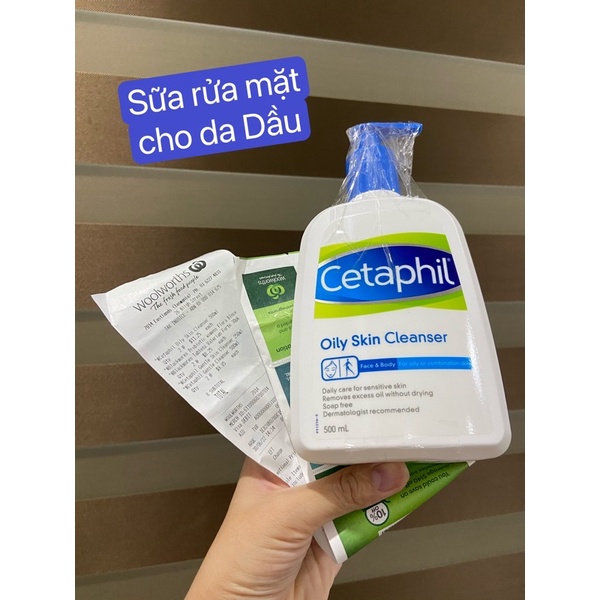 Sữa rửa mặt Cetaphil Oily skin cleanser 500ml