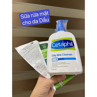 Sữa rửa mặt Cetaphil Oily skin cleanser 500ml