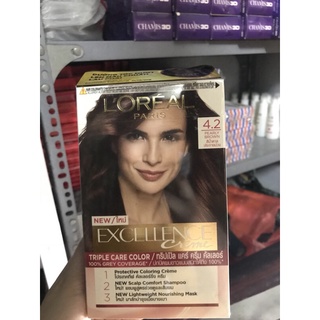 Nhuộm tóc phủ bạc loreal màu số 4.2 nâu ánh tím