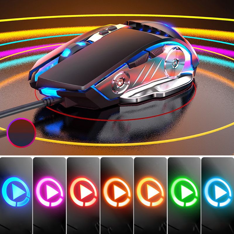Chuột Quang Chơi Game Có Dây USB RGB Cho Lap