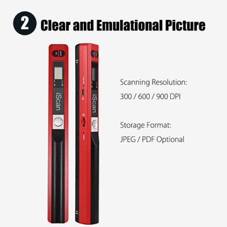 Bộ máy scan mini cầm tay 900 DPI có màn hình LCD