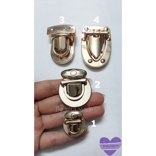 Khóa mỏ vịt vàng phụ kiện móc túi xách