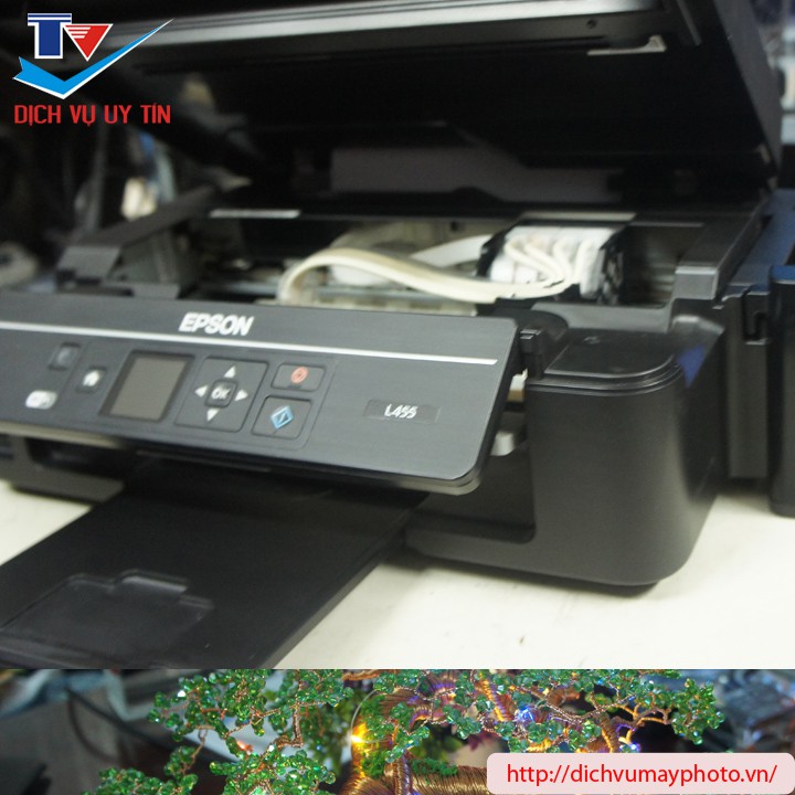 Máy in phun màu Epson L455 { In , Photocopy, Scan, Wifi } đẹp trên 90%