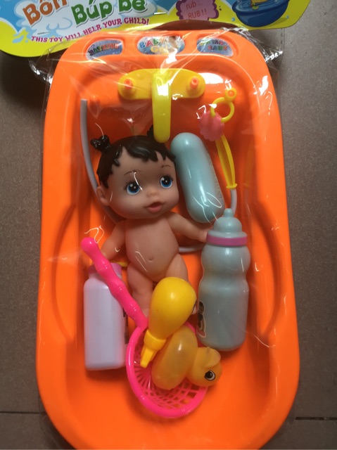 Combo đồ hàng thau tắm búp bê