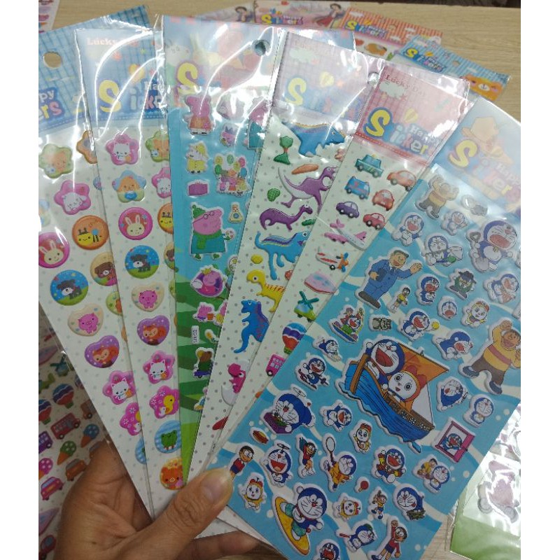 Sticker khen thưởng 3D mix nhiều mẫu
