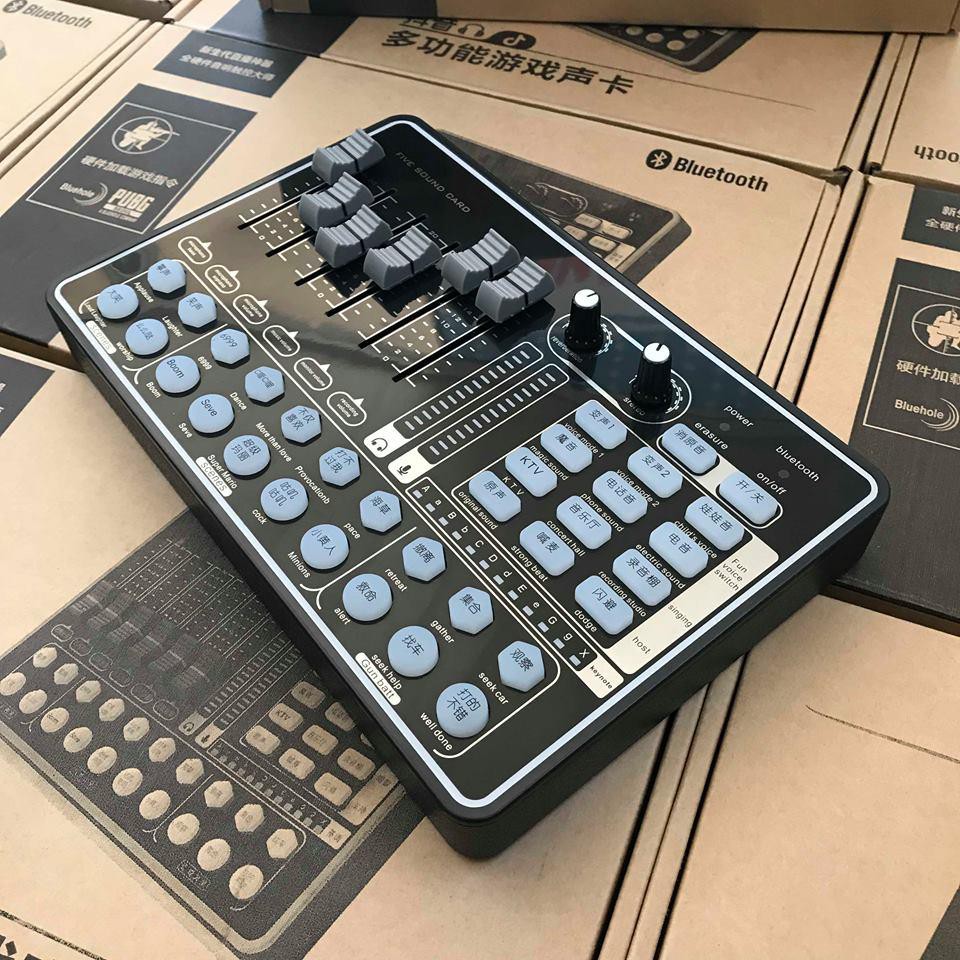 Combo Sound Card H9 Và Mic LGT 240 - Có Autotune và Bluetooth