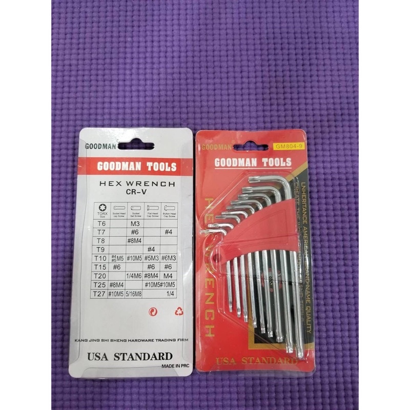 Bộ hoa thị lục giác bông 9 cây có lỗ cắm bé GM804-9