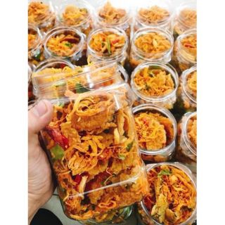 1 hộp cơm cháy lắc khô gà