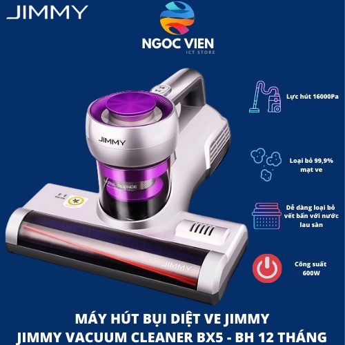 JIMMY BX5 Anti-mite Vacuum Cleaner máy hút bụi Loại bỏ mạt bụi bằng lực hút nhẹ và mạnh 15000Pa - Ngoc Vien Store