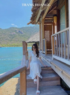 ĐẦM MAXI TRẮNG NHÍU NGỰC