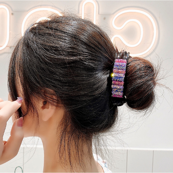 Kẹp Bấu Tóc Màu Sắc Cầu Vồng Phong Cách Hàn Quốc Cho Nữ
