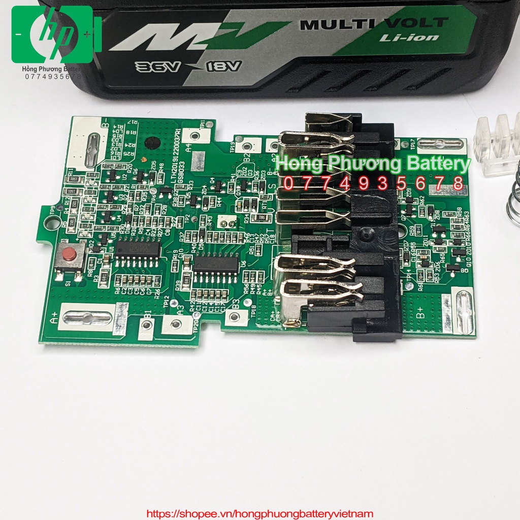 Combo vỏ mạch MULTIVOLT Metabo- Hitachi 36v 18v 18650.