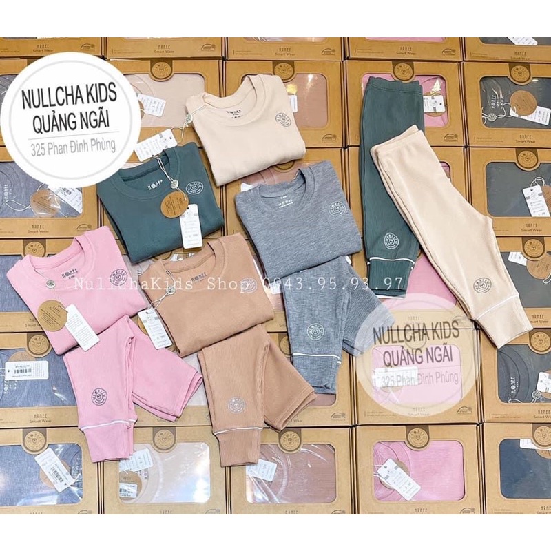 Bộ dài tay nỉ lông cài vai (6-9M đến 3-4Y) quần áo cho bé trai bé gái