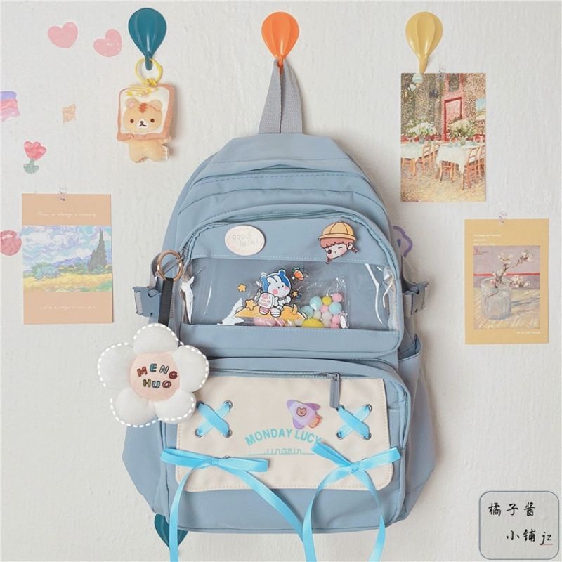 Balo ulzzang thời trang nam nữ đi học đi chơi dễ thương cute chống nước MIRIKA BL621
