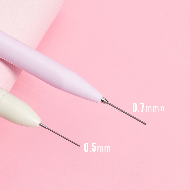INS Pure Color 0.5 / 0.7mm Bút chì cơ Morandi Color Bút chì tự động Kiểu dáng đơn giản Văn phòng phẩm