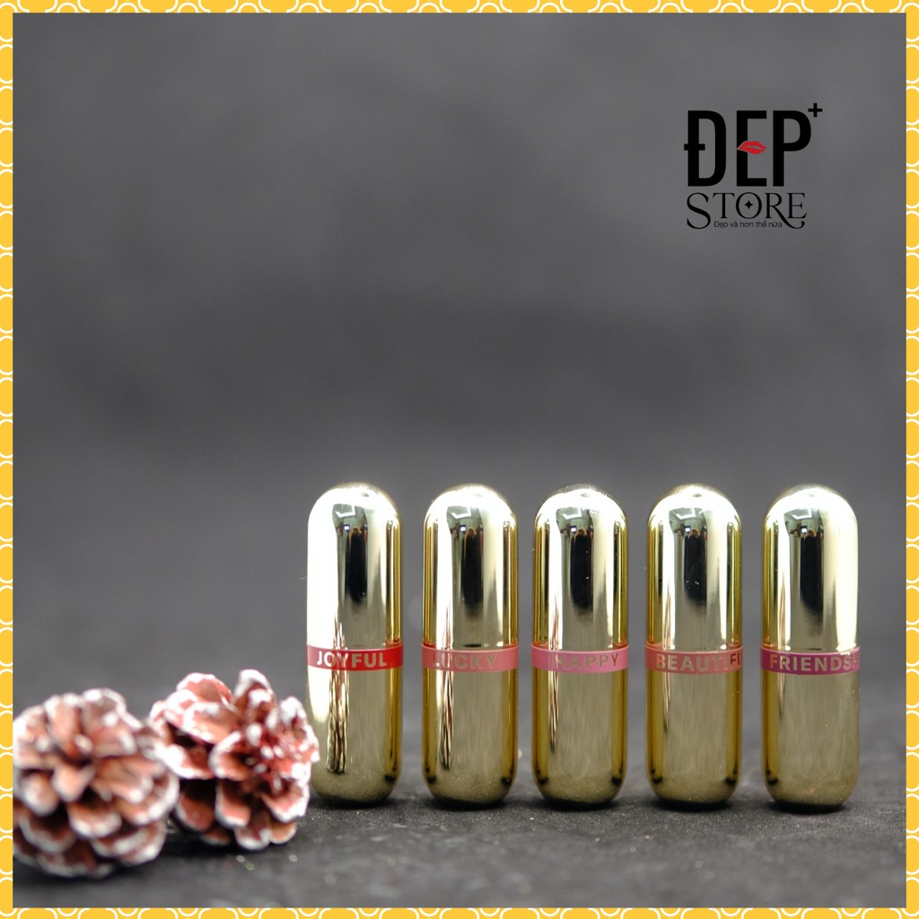 Son Môi Mini - Set 5 Thỏi Love M.O.I Mini Hồ Ngọc Hà - Golden Gift - MOI Cosmetics | BigBuy360 - bigbuy360.vn