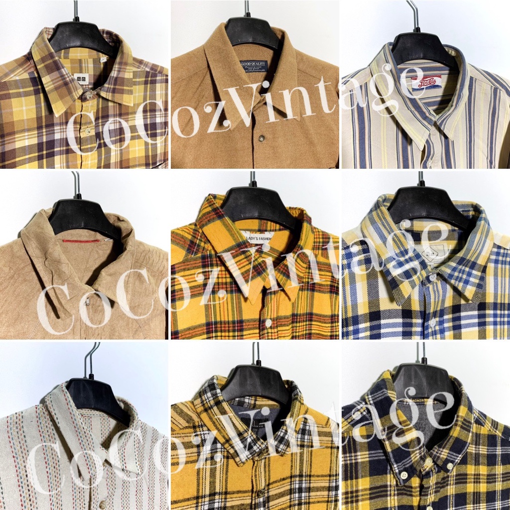Áo sơ mi flannel caro form rộng Flannel 2hand 🛍FREESHIP + QUÀ
