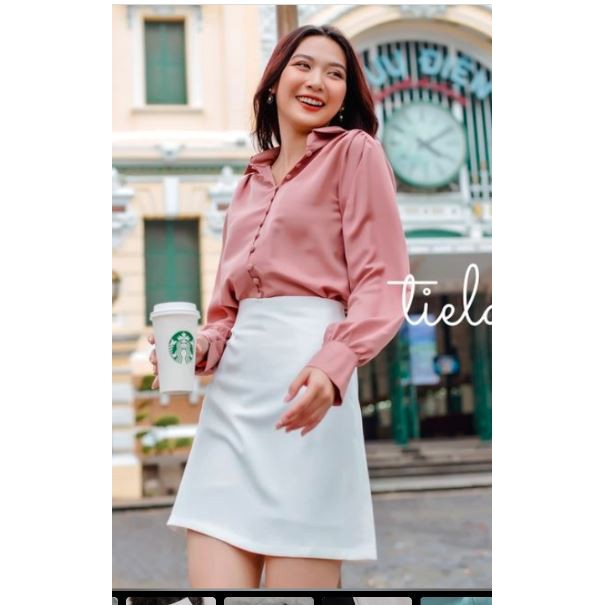 Chân váy trơn TIELA - Chân váy chữ A trơn công sở | BigBuy360 - bigbuy360.vn