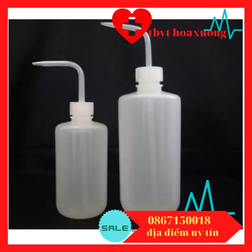 [giá tốt] Bình tia nhựa 250ml vòi cong