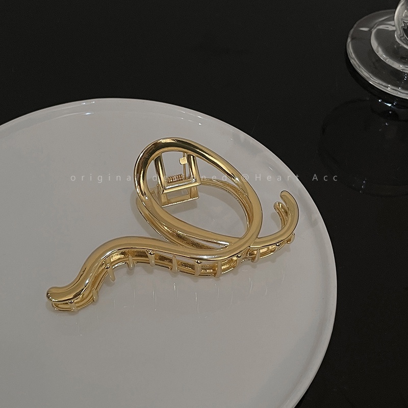 Kẹp Tóc Hình Rắn Bằng Kim Loại Thời Trang Mùa Hè Mới Cao Cấp Cho Nữ