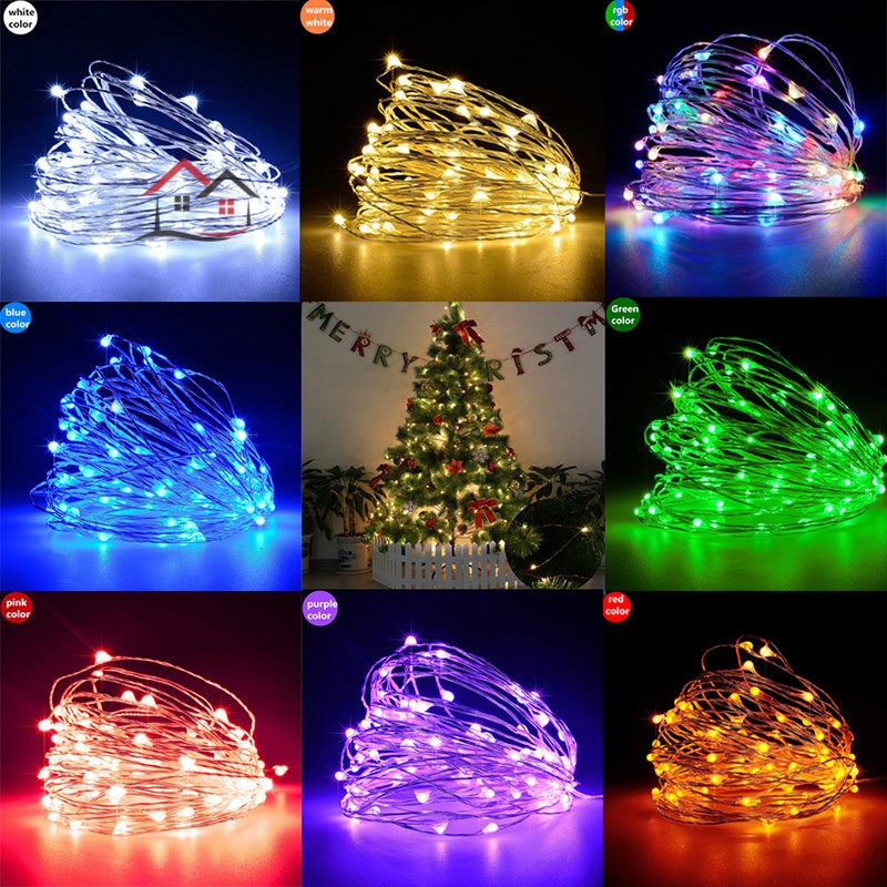 Kglg LED Stringlights Christmas Decorations Ornaments for Home Party Christmas Tree @VN