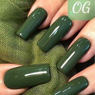 Sơn gel AS cao cấp  tone xanh ( MÃ OG - chai đen )