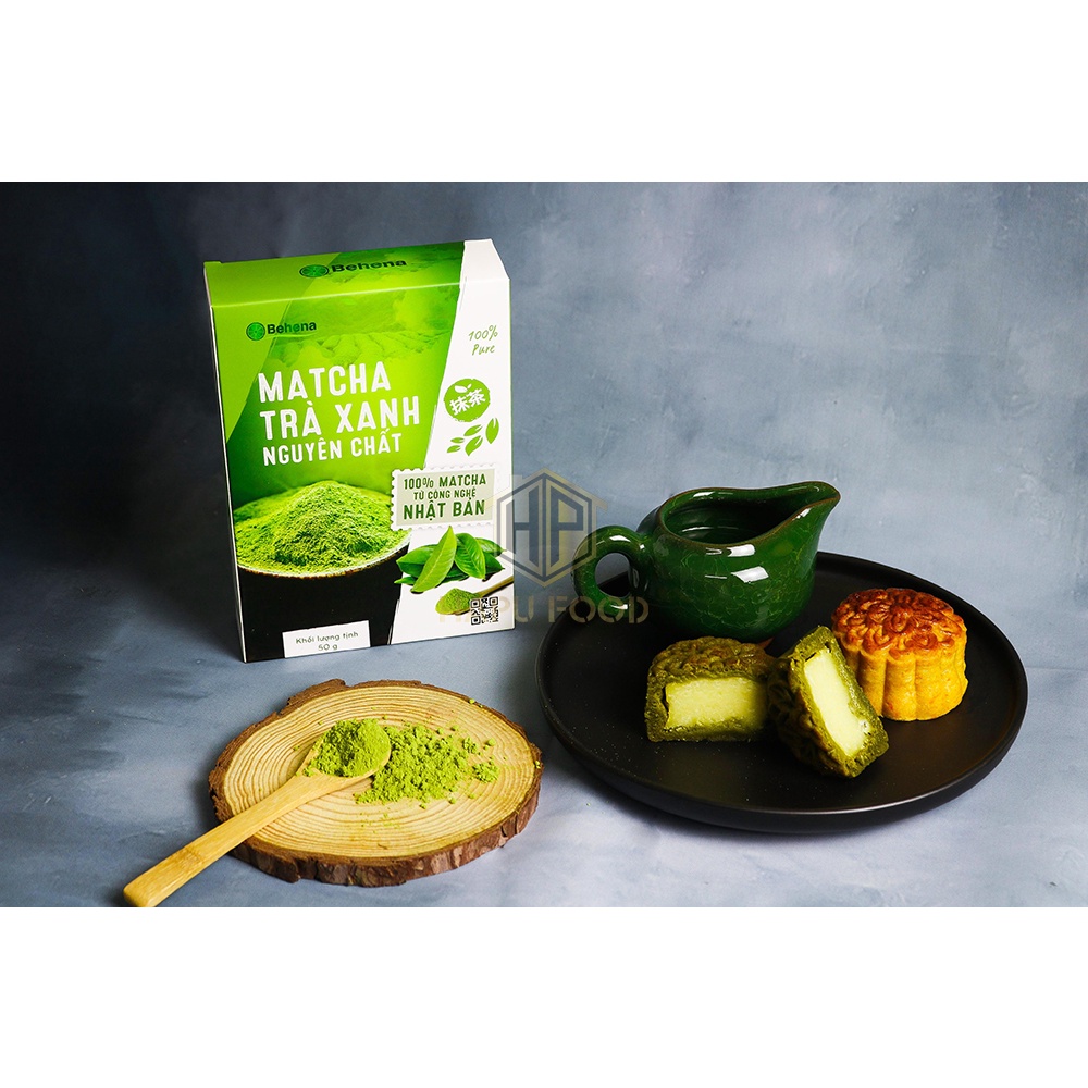 Matcha Nhật Bản - Bột Trà Xanh Nguyên Chất 100% Từ Công Nghệ Nhật Bản (Behena Hộp 50g)