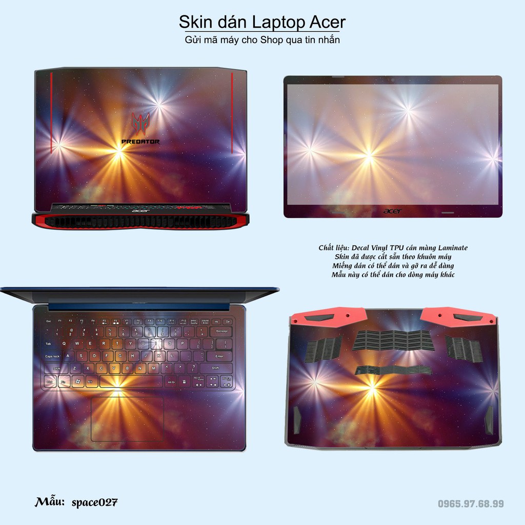 Skin dán Laptop Acer in hình không gian _nhiều mẫu 5 (inbox mã máy cho Shop)