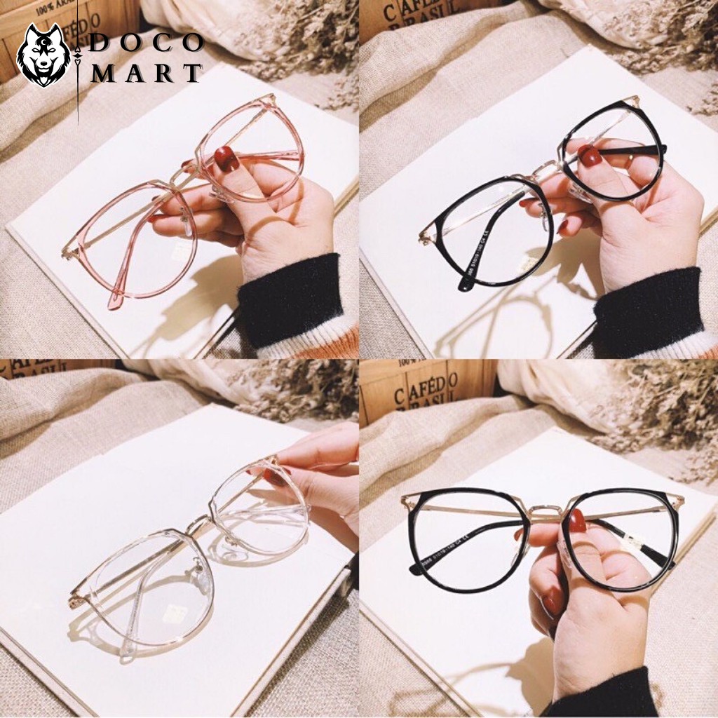 Gọng kính cận nam nữ DOCO MART M530 mắt kính cận tròn càng kim loại cao cấp không gỉ | BigBuy360 - bigbuy360.vn