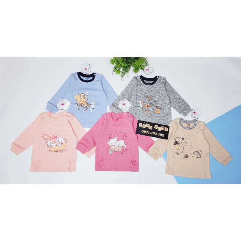 Áo cài vai cotton nỉ Dokma bé trai/bé gái