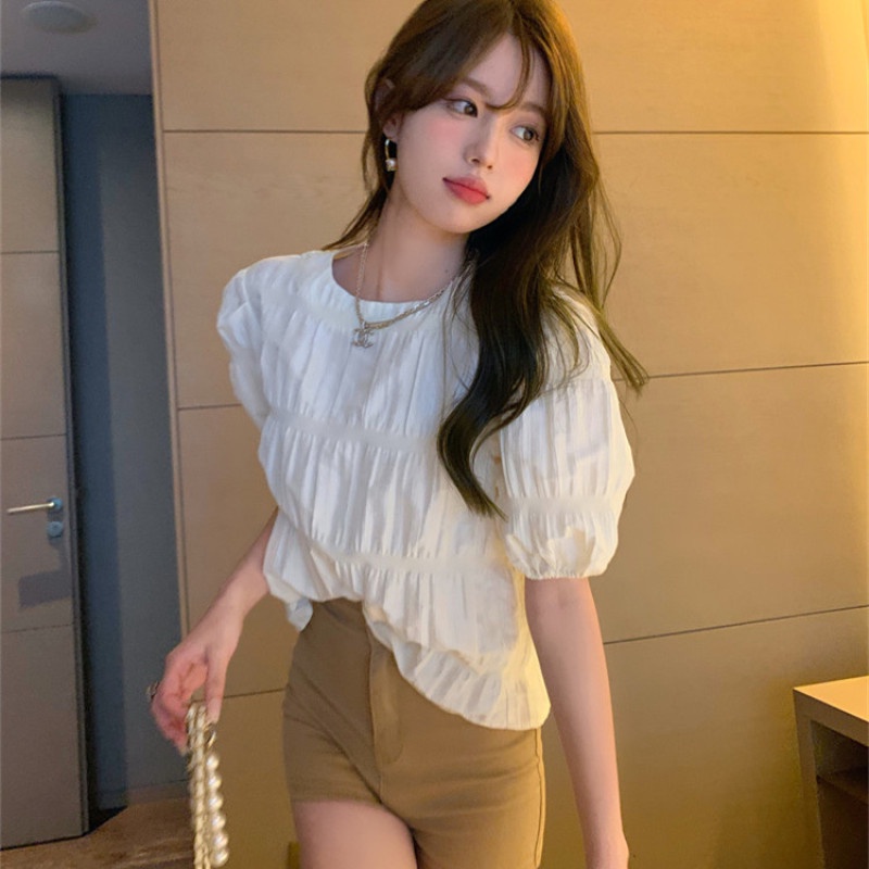 Áo Sơ Mi Ngắn Tay Dáng Rộng Thời Trang Mùa Hè Ngọt Ngào Dành Cho Nữ