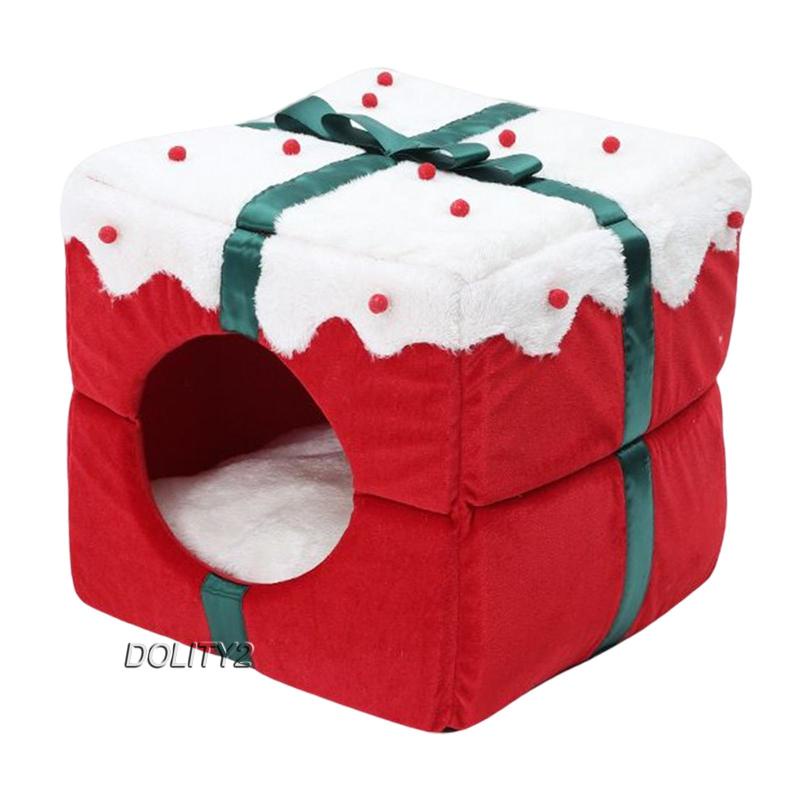 [Dolity2] Giường Ngủ Ấm Cúng Kennel Cozy Có Gối Có Thể Giặt Được Cho Mèo