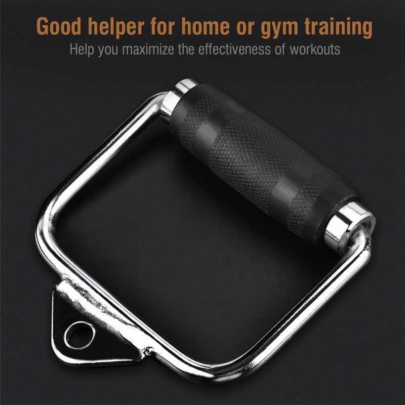 Ròng Rọc Tập Cơ Bắp Tay Cầm Chữ D Chuyên Dụng Cho Người Tập Gym