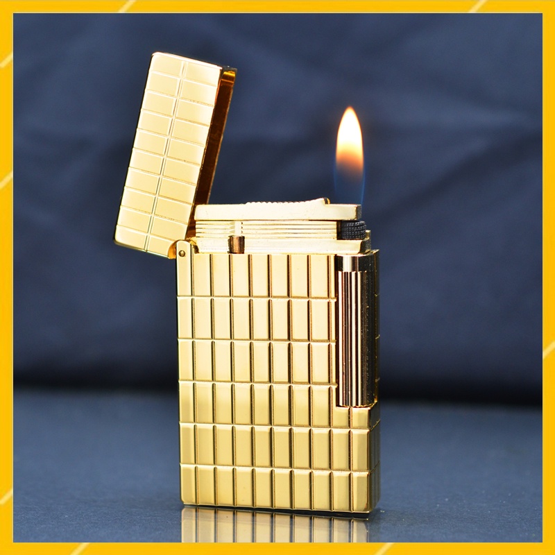 Dụng Cụ Hỗ Trợ Sinh Tồn 𝒃𝒂̣̂𝒕 𝒍𝒖̛̉𝒂 Gas Đá S.T Dupont D51V Thiết Kế Họa Tiết Hình Chữ Nhật Mini Đôc Đáo
